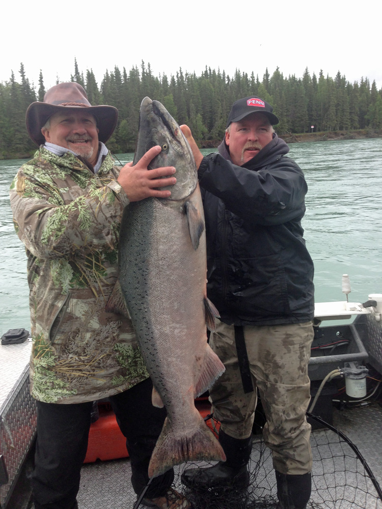Alaska Guide Tyland Vanlier With Big King Salmon 1000
