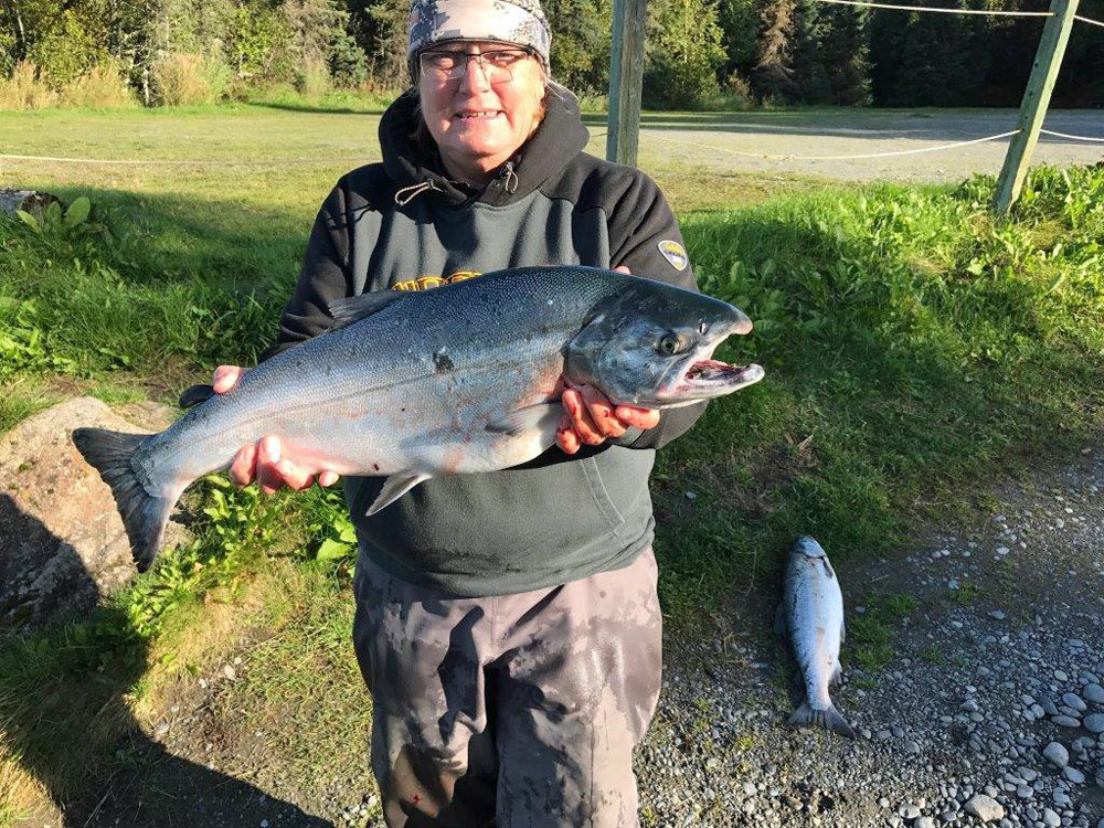 Big Kenai River Coho Caught 1000