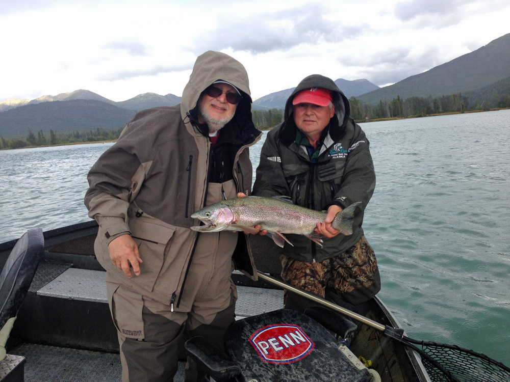 Big smiles fishing in alaska