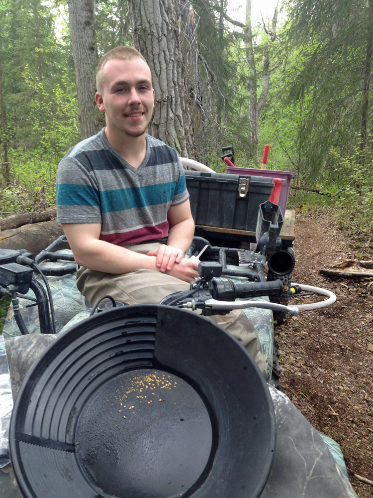 Gold Panning In Alaska Mountains