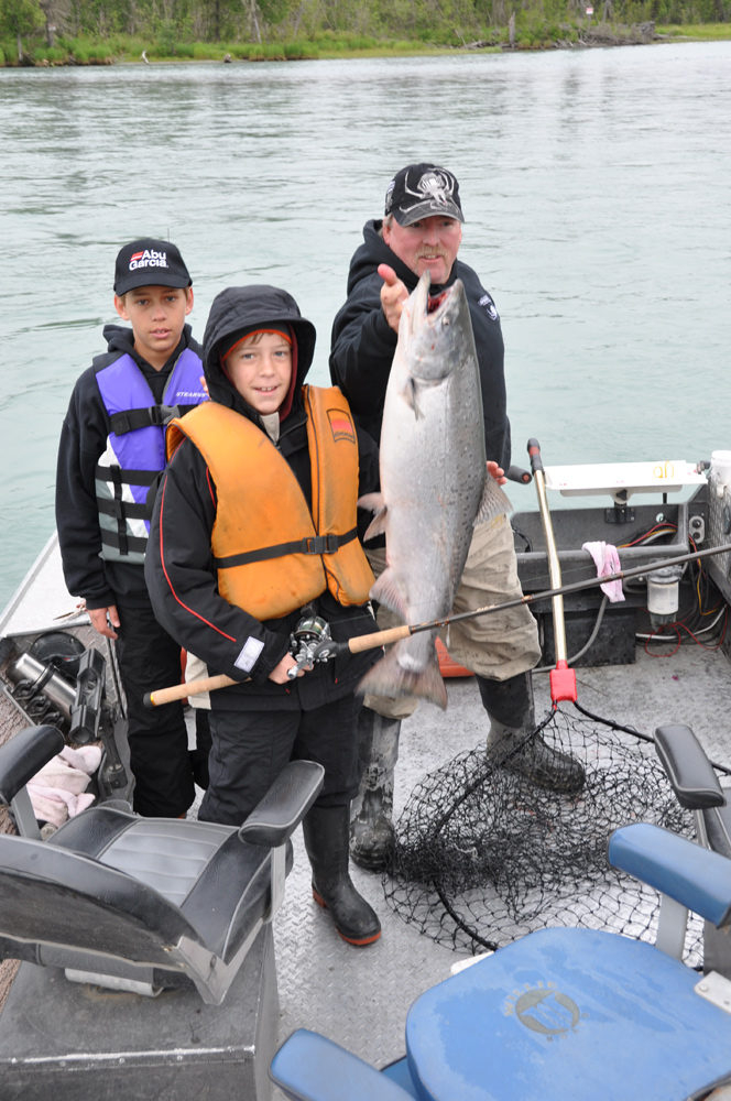 Happy Kids CAtching Alaska Kings