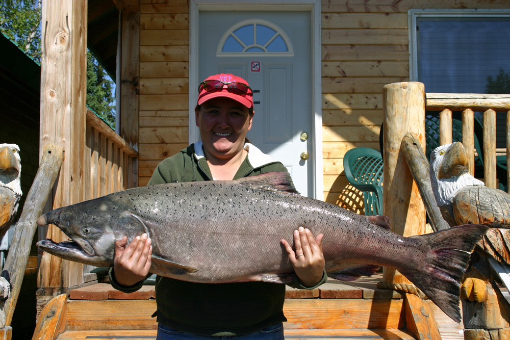 Ladies Catching Kenai River King Salmon