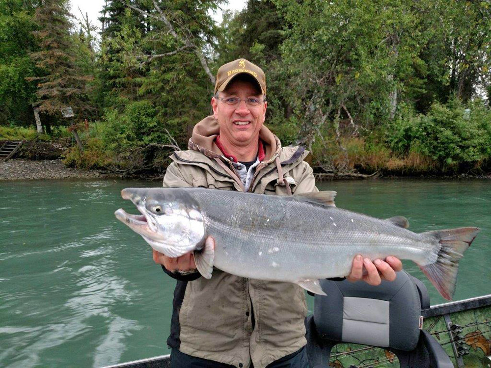 Lunker Silver Salmon Catch On Kenai River 1000