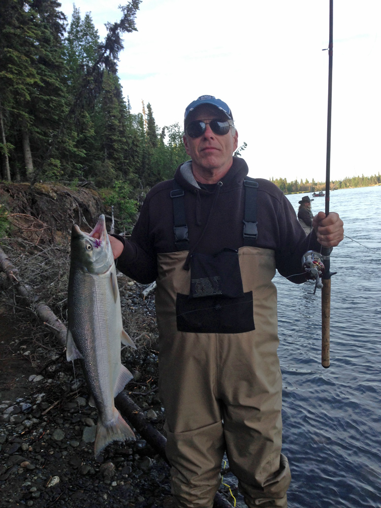 Man With Da Sockey Salmon In Alaska 1000
