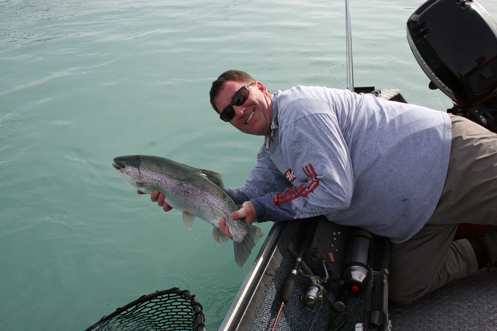 Releasing Rainbow Trout