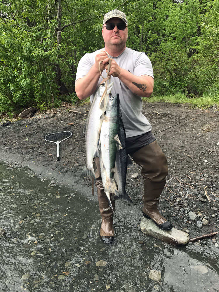 Stringers Of Salmon In Alaska 1000